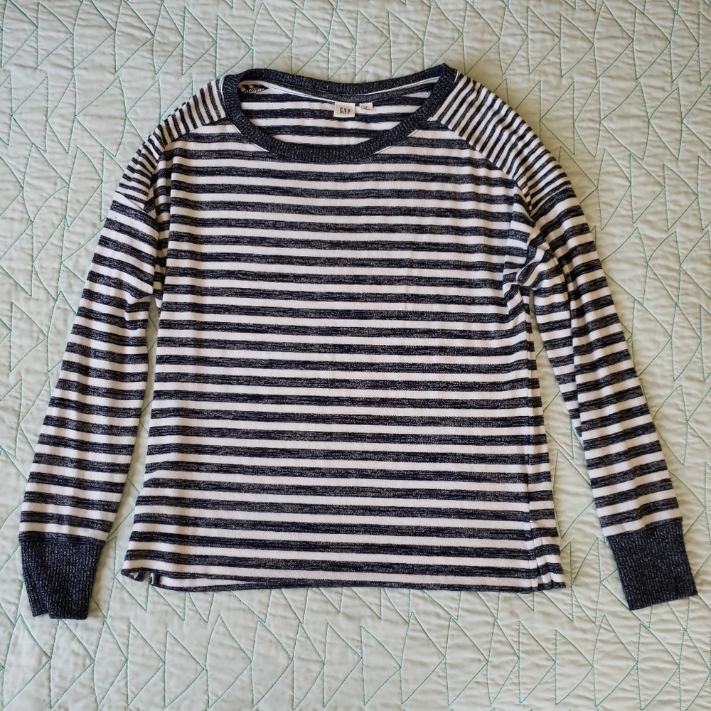 Gap Striped Oversized Dolman Sleeve Sweater